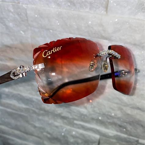 cartier glasses with diamonds cheap|cheap cartier sunglasses with diamonds.